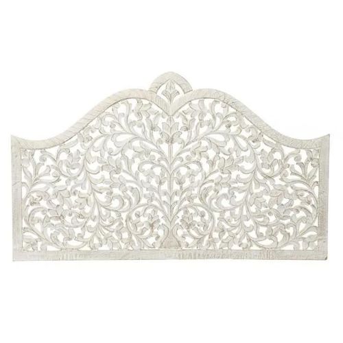 Tête De Lit Doré Mdf Blanc (152 X 3 X 91 Cm)