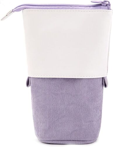 Kal-Trousse Télescopique Avec Fermeture Éclair - Pliable - Pour Étudiants, Bureau, Femmes, Filles Et Garçons - Rose, Lilas, M, Fashion