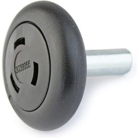 ChenQuanSarl-3039956 Roulette Inférieure Avec Axe De 40 Mm Ferrure N/L/Bl/Z/Bz Pour Un Mouvement Fluide De La Porte De Garage Noir