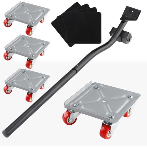 ASFASFq-roulettes pour Meubles Lourd,Leve Meuble avec 4 Roues Pivotantes à 360° pour Le Deplace Meubles Lourds Mobiles,Capacité de Charge de 600KG