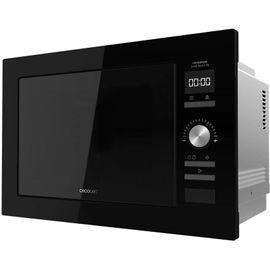 SUBZONAL-Cecotec Micro-ondes encastrable numérique et tactile GrandHeat 2500 Built-in Touch SteelBlack, 900 W de puissance. 25 L, gril de 1000 W, 8 fonctions préréglées, Minuterie (Noir)