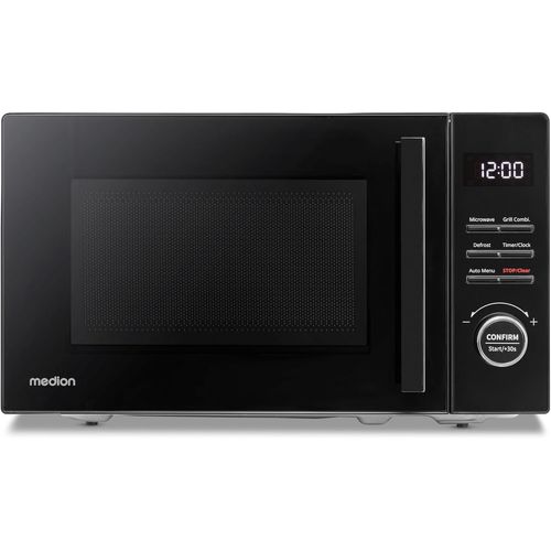 ChenQuanSarl-Micro-Ondes Avec Gril (20 Litres, 800 Watts De Puissance Micro-Ondes Et 1000 Watts De Puissance Gril, 9 Programmes Automatiques, 5 Niveaux De Puissance, Minuterie 95 Minutes, Plateau Tou