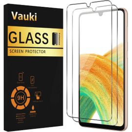Pack Of 2 Tempered Glass Screen Protector For Samsung Galaxy A33 5g/A22/M22/M32 4g, Hd Transparent 9h Hardness Ultra Resistant Anti-Scratch With 99% Transparency Bubble-Free
