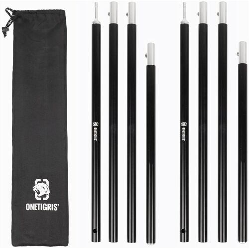 2 Pack Lightweight Tent Pegs 7075 Aluminum Alloy Adjustable Extendable Tent Pegs (160cm)
