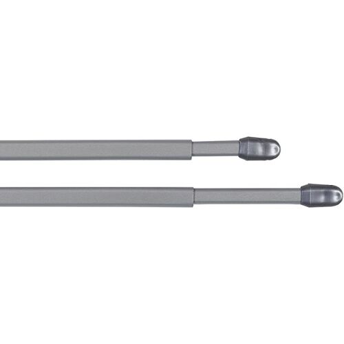Barre A Rideaux Sans Percage,Barre De Vitrage Extensible,Tringle A Rideau Pour Fenêtre,Barre En Métal Reglable,Diamètre 11mm|2 Unités|Gris,Longueur 60-105cm