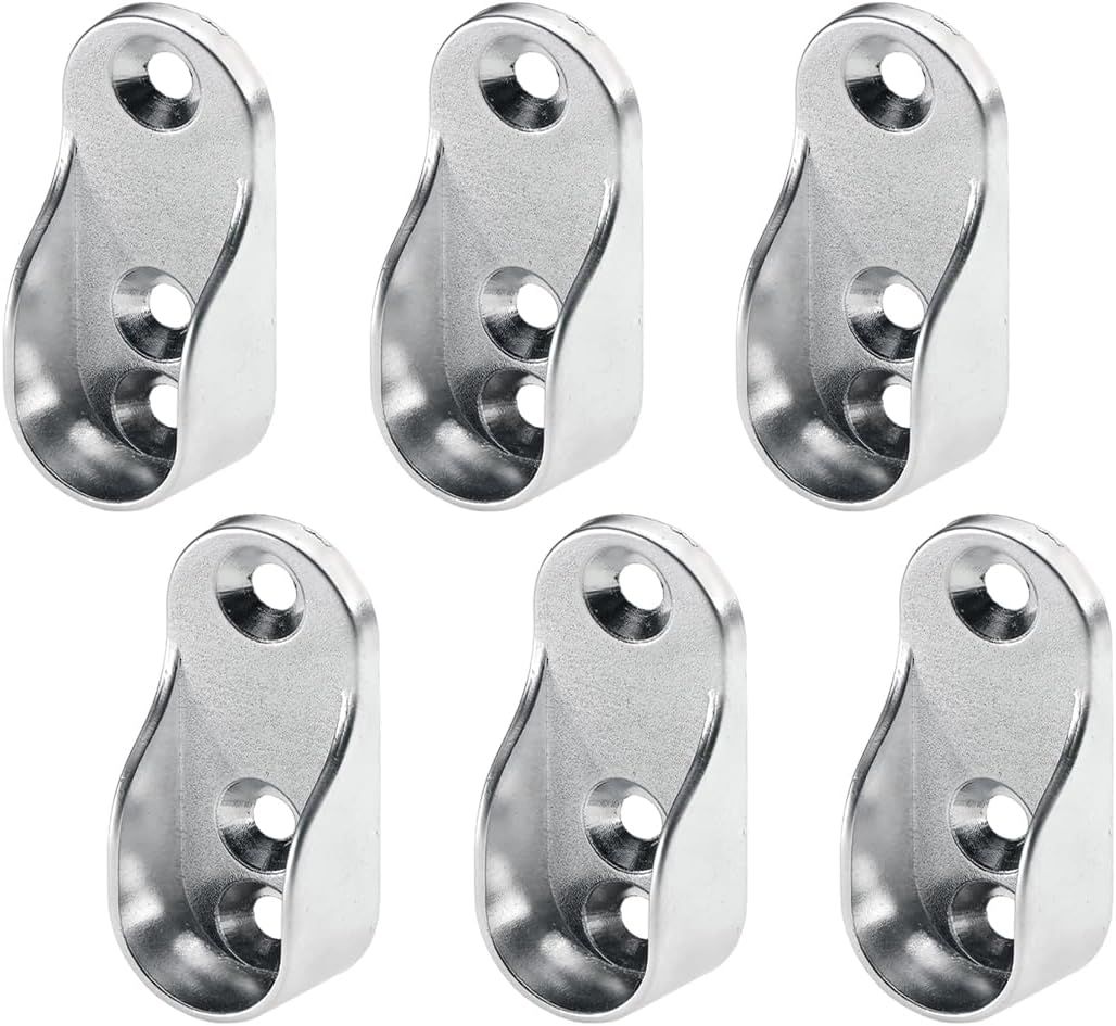 Support De Tringle à Rideau Double, 2 Pièces, Fixation Murale, Convient