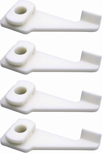 Lot De 4 Glissières De Rechange Pour Rail De Rideau (1 Voie)-Compatible Avec Ikea Vidga-Remplace Les Références Ikea 10067913/10078138-Design Stable Pour Rideaux De Plafond