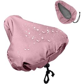 Housse Selle Velo,Housse De Selle De Vélo Imperméable Avec Cordon De Serrage,Housse De Selle De Vélo Pour L'extérieur,Protection Contre La Pluie Et La Poussière,Rose,1 Pièce