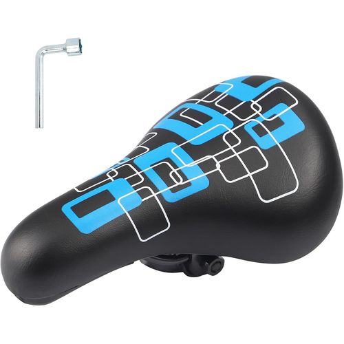 Selle De Vélo Pour Enfant-Siège De Vélo Extra Doux Et Imperméable Pour Garçon/Fille-Rembourrage Antidérapant,Large Coussin De Vélo Dual Shock Pour Vtt De 12 14 16 18 20 Pouces.[E189]