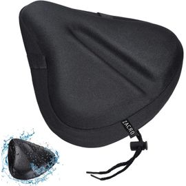 Subzonal-Housse De Selle En Gel Pour Siège De Vélo D'intérieur Cycle Avec Protection De Selle Imperméable - Parfait Pour Les Hommes, Les Femmes Et Les Enfants - Noir