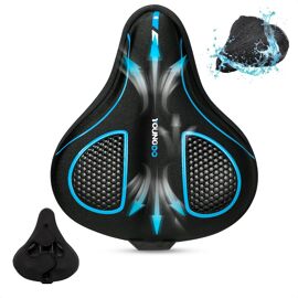 Housse De Selle Vélo Confort Gel Via Velo - Assise Universelle Homme/Femme - Noir