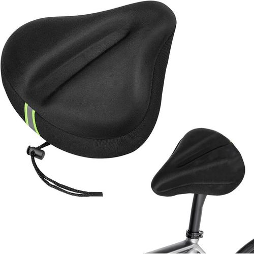 Subzonal-Housse De Selle De Vélo, 27 X 24 Cm Silicone Coussin De Selle Pour Vélo Confortable Et Protégeant Le Siège Avec Coussin Velo Pour Vélo De Route, E-Bike, Vélo D'exercice Pour Homme Et Femme