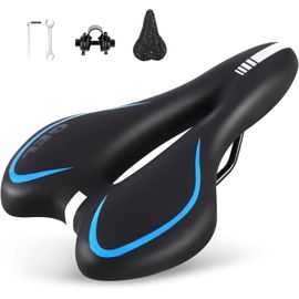 Selle De Vélo Vtt Ergonomique,Respirant Creux Selle Vtt Confort Homme Femme Étanche Pu,Selles De Ultra Confortable Pour Vélo De Montagne/Route/Loisir/Pliant/Gravel.[E158]