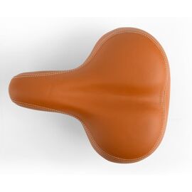 Selle Vélo Cuir Brun Singlespeed - Velo VL6067 - Avec Ressorts Et Rivets