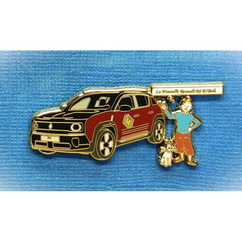 1 Pin'S / 22200 // La Nouvelle Renault 4 E-Tech 100% Électrique \ Tintin &amp; Milou . (30ex)