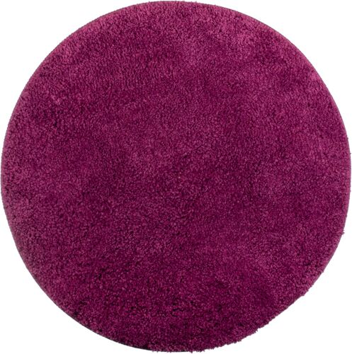 Tapis de Salle de Bain Ø 60 cm Tapis de Bain Lavable Antidérapant Microfibre Douce Rond-Baie