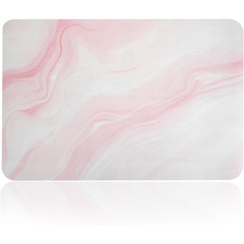 Tapis De Bain Diatomite Tapis Salle De Bain Absorbant 40x 60cm,Tapis De Bain Absorbant À Séchage Rapide Tapis Antidérapant,Tapis Pierre Salle De Bain Pour Douche Cuisine Chambre Décor(Rose)