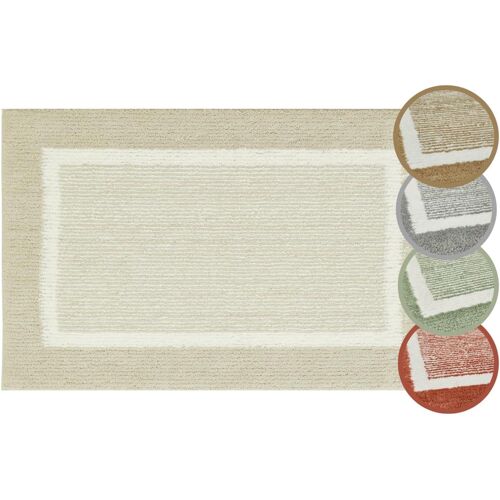 Maui-Tapis de Bain antidérapant-Doux et Moelleux-Tapis de Douche pour Salle de Bain-Antidérapant-Lavable-60 x 100 cm-Beige