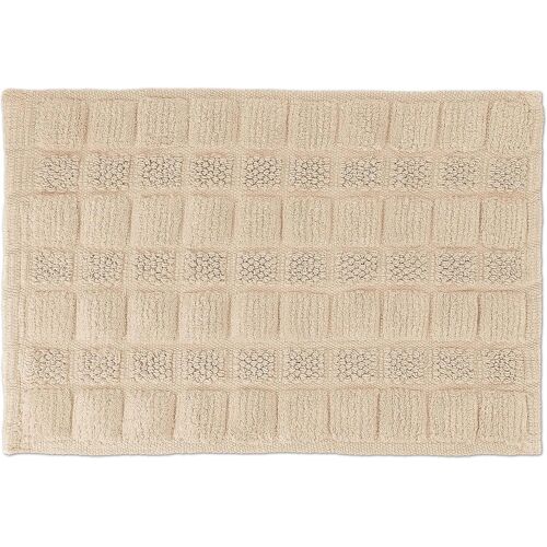 Descente de Bain Coton,60 x 40 cm,antidérapant,Lavable,Tapis de Baignoire,Sortie de Douche,Beige