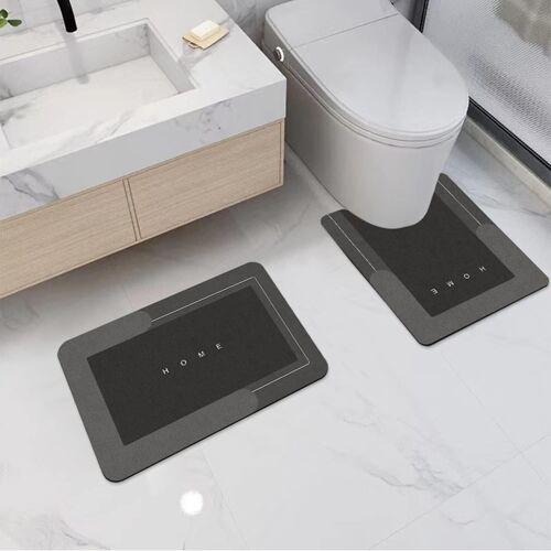 Tapis De Sol Super Absorbant,50 x 60 cm Tapis de Bain Antidérapant Absorbant,Tapis De Bain En Mousse À Mémoire,Tapis De Bain À Séchage Rapide,Tapis de Salle de Bain Doux,Tapis de Salle de Bains