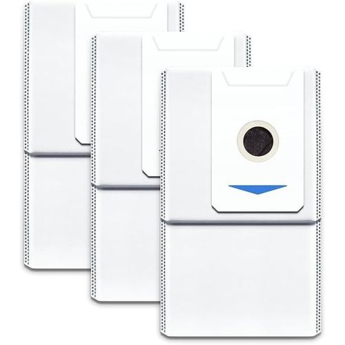 ASFASFq-Sacs à poussière antibactériens, pour aspirateur robot DEEBOT T30 PRO OMNI / T30 OMNI, boîte de 3, accessoire d'origine, Blanc