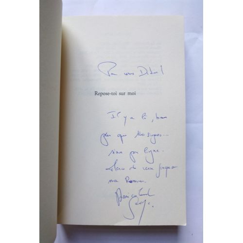 Serge Joncour Repose-Toi Sur Moi Avec Un Envoi Autographe Signé 2016 Flammarion