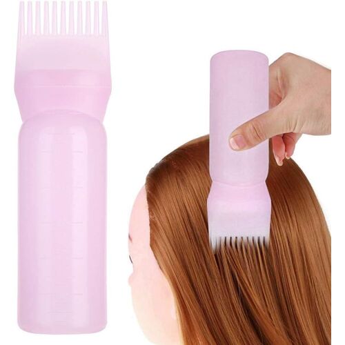 (Rose) Flacon buvard 3 pièces - peigne applicateur de teinture pour cheveux - outils essentiels pour la coloration des cheveux - peigne applicateur de racine pour cheveux, flacon de coloration pour ch