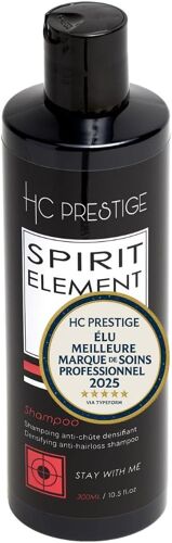 Hc Prestige Shampoing Anti-Chute & Pousse - Romarin & Gingembre - 96% Naturel, Sans Sulfate & Silicone - Volume & Densit¿¿ Cheveux Fins - Professionnel, Made In France - 300ml 