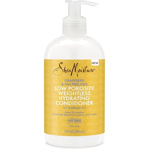 Shea Moisture Grapeseed & Tea Tree Oils - Après-Shampoing Hydratant Faible Porosité Sans Poids À L'huile De Tournesol 