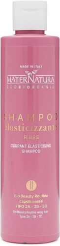 Shampoo ?Lastifiant Pour Cheveux Ondul¿¿S Au Cassis, Apporte Volume, Hydratation Et ?Lasticit¿¿, Made In Italy, Routine Beaut¿¿ Bio Pour Cheveux Ondul¿¿S - 250 Ml 