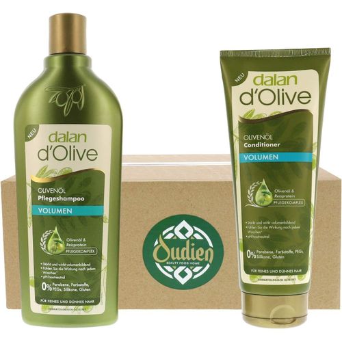Eryi-Ensemble Shampoing Volume Avec Après-Shampoing, Shampooing Nourrissant 400 Ml À L'huile D'olive Pour Plus De Volume 200 Ml 