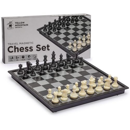 Ensemble Portable Et Magnétique Pour Jeu D'échecs-Taille Moyenne (24,8 Centimètres)