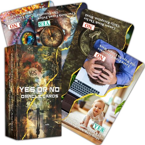 Oui Ou Non Oracle Cards,Clarifier Les Situations De Vie Oracle Deck,Oracle Cards For Beginners,Simplifiez Vos Décisions Instantanément