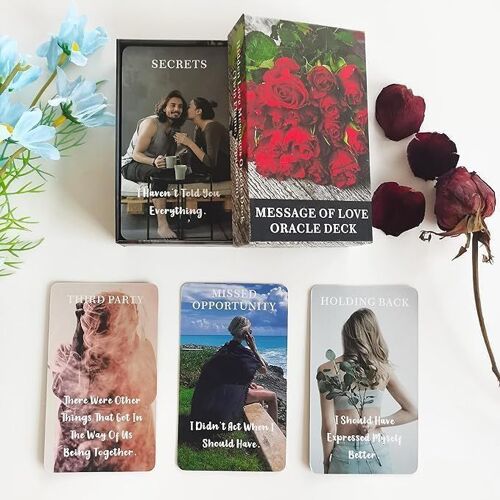 Cartes Oracle Message D'amour Pour Débutants,Y Compris L'amour,La Romance,La Flamme Jumelle,Les Messages D'âme Soeur