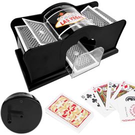 Melangeur De Carte Manuelle,Melangeur De Carte Électronique,Mélangeur De Cartes,Pour Uno Poker,Pro,Mini Tarot,Blackjack,Texas Hold'em (B)
