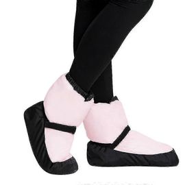 Chaussures De Danse De Ballet Chaudes Et Rembourrées Pour Femmes Bottes D'exercice Courtes En Coton