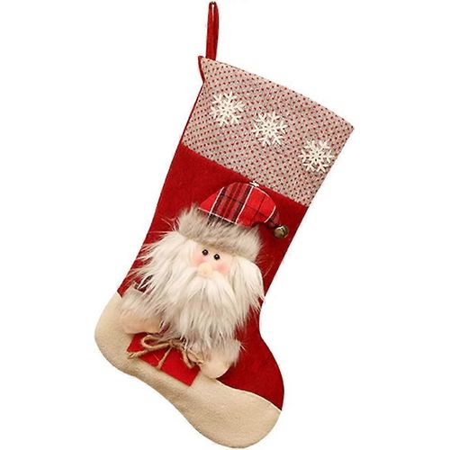 Chaussette de Noël à suspendre, sac cadeau de Noël à suspendre pour bonbons, biscuits, chocolat