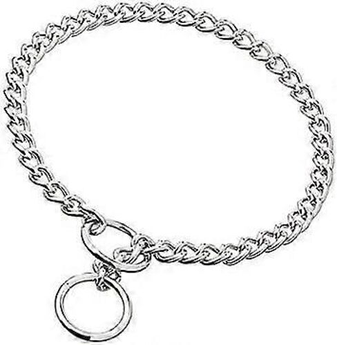 Collier Pour Chien En Acier Inoxydable Avec Chaîne En Métal Et Cale-Tête En P, Accessoire De Dressage Pour Animaux De Compagnie