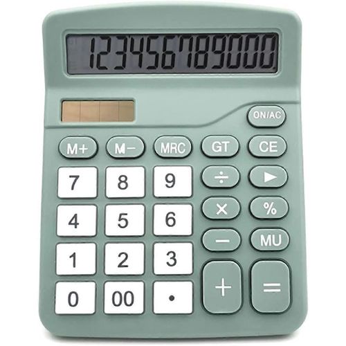 Calculatrice scientifique solaire à 12 chiffres Bureau financier Calculatrices d'ordinateur Grand écran