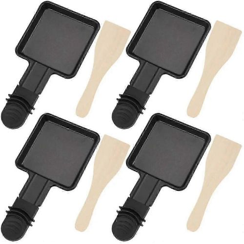 4PCS fromage raclette plaque Grilled Cheese Barbecue Machine Ardoise Grill Électrique Grill Scoop Scoop Grill Pan