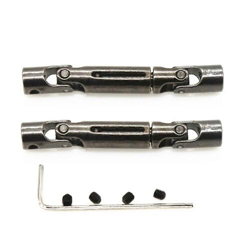 2Pcs arbre de transmission en métal CVD pour WPL D12 C14 C24 B16 B36 B24