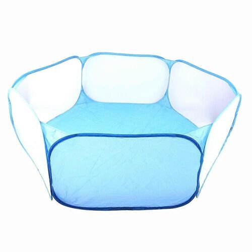 Enfants Clôture Tente Jouets Clôture Hexagonale Bleu
