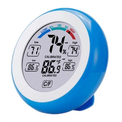 Moniteur numérique Hygromètre Thermomètre Intérieur Chambre Maison Bleu