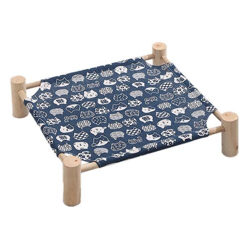 Lit Hamac Pour Chat Et Chien Hamac Pour Chat En Bois Lit Rafraîchissant Surélevé G