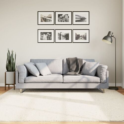 Vidaxl Tapis Oviedo À Poils Courts Beige 200x200 Cm