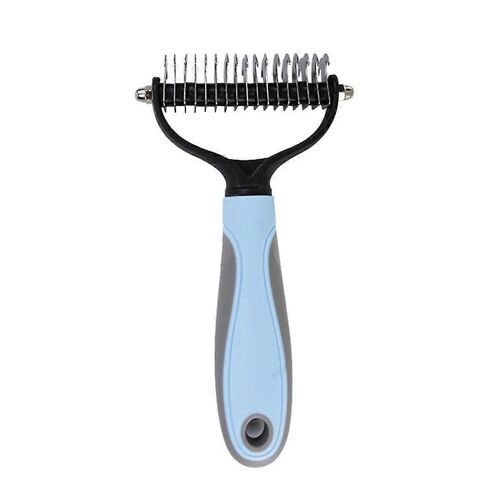 Pour Épilation Longue Et Négligée Peigne Chien Brosse Bleu L