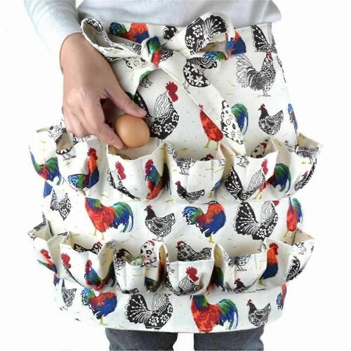 Tablier de cuisine de cuisine mode collection tablier poches tient poulet ferme maison tabliers pour hommes femmes accessoires de cuisson 50 * 46cm