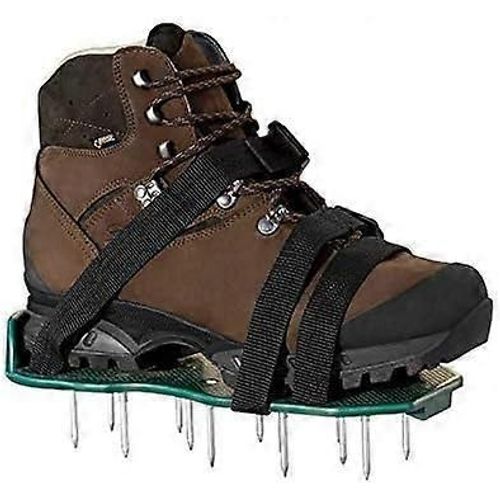 Paire De Semelles De Ventilation De Pelouse I Aérateur De Pelouse I Amélioration De La Qualité Du Sol I 13 Clous En Acier I Réglable Jusqu'à La Taille 46 Et Sur Toutes Les Chaussures I 30136 Cm