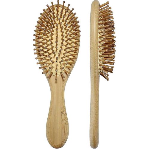 Brosse À Cheveux En Bois Massage Antistatique Cuir Chevelu 