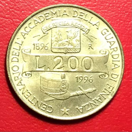 200 Lires - Guardia Di Finanza - 1996 - Italie